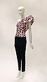 Ensemble, Yves Saint Laurent (French, founded 1961), wool, silk, synthetic, metal, glass, French
